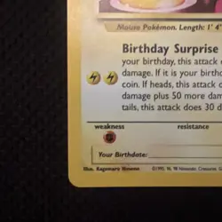 Pokemon Pikachu Card Celebration Happy Birthday Black Star Promo - Image 5