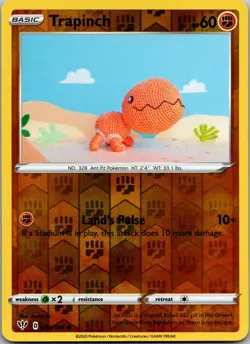 Trapinch 089/189 Common Darkness Ablaze Pokemon Reverse Holo Near Mint - Image 1