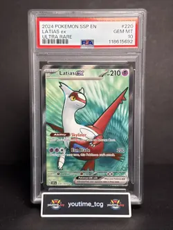 2024 Pokemon Ssp En-Surging Sparks Ultra Rare Latias Ex #220 PSA 10 - Image 1