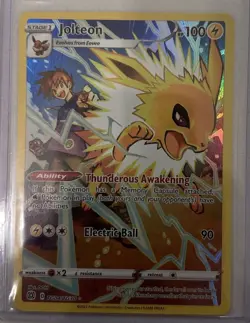 2022 Pokemon TCG Brilliant Stars Jolteon TG04/TG30 Ultra Rare Holo - Image 1