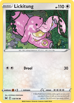 Lickitung 138/196 Common Lost Origin Pokemon Reverse Holo NM/M - Image 4