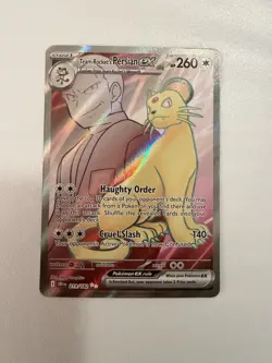 Pokemon TCG Team Rockets Persian EX Full Art 219/182 Destined Rivals Ultra Rare - Image 1