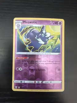 2021 Pokemon Meowstic 061/163 Swsh05: Battle Styles Reverse Holo - Image 1
