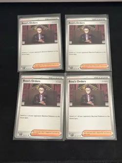 4X Boss's Orders [Corbeau] 183/217 Playset Pokemon Ascended Heroes Regular - Image 1