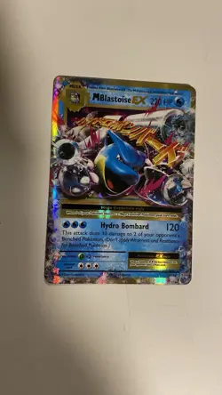 Pokemon M Blastoise EX Mega Full Art Ultra Rare Holo 22/108 Evolutions - Image 1