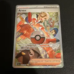 Pokemon TCG Trainer Arven 235/091 Paldean Fates - Image 1