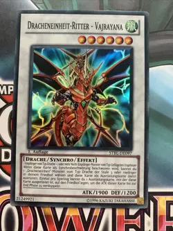 Yu-Gi-Oh Dracheneinheit-Ritter Vajrayana STBL-DE097 Super Rare 1. Auflage De NM - Image 1