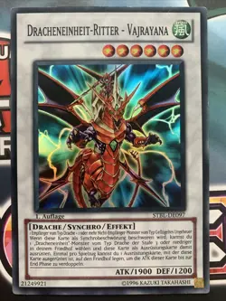 Yu-Gi-Oh! Dracheneinheit-Ritter - Vajrayana STBL-DE097 Super Rare 1. Auflage Ex - Image 1