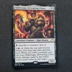 MTG Hidetsugu, Devouring Chaos Kamigawa Neon Dynasty Magic Card +FREE CARDS - Image 1