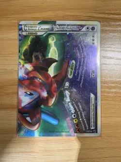 Rayquaza Deoxys Legend (Bot) 90/90 HGSS Undaunted Holo Vintage Pokemon TCG Card - Image 1