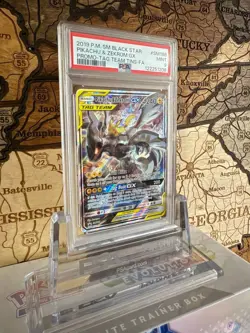 Pokemon Pikachu & Zekrom GX 240 SM168 2019 Promo Card Basic Tag Team PSA 9 - Image 3