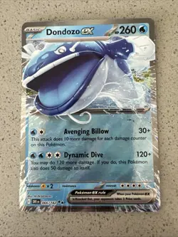 Dondozo Ex 066/182 Full Art NM/M Destined Rivals Pokemon Card - Image 1