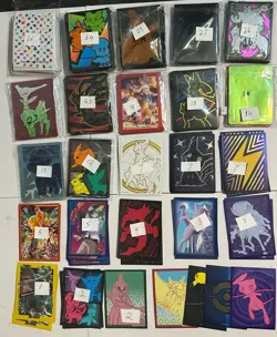 Pokemon TCG x382 Count of Card Sleeves Pack of Various Elite Trainer Boxes - Image 2