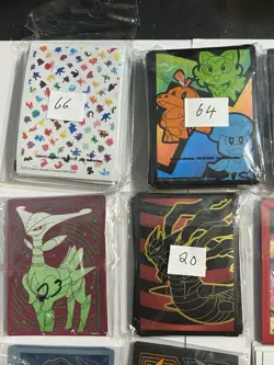 Pokemon TCG x382 Count of Card Sleeves Pack of Various Elite Trainer Boxes - Image 3