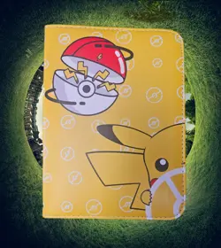 Pokemon Card Binder 400 Card 50 Page NEW Pikachu Pokemon Art Cover Pokeball - Image 1