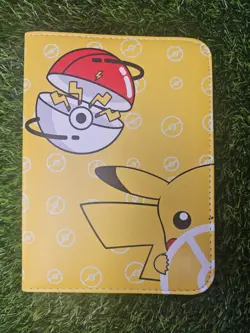 Pokemon Card Binder 400 Card 50 Page NEW Pikachu Pokemon Art Cover Pokeball - Image 2