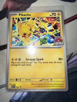 Pikachu -SVP EN 225 - Promo 2025 World Championships Pokemon Card Worlds NM/Mint - Image 3