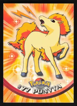 Pokemon 2000 Topps Pokemon TV Animation Edition Series 2 #77 Ponyta Card TCCCX - Image 1