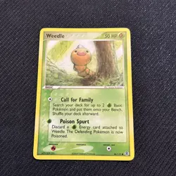 Weedle 86/112 ex Fire Red Leaf Green Pokemon NM - Image 1