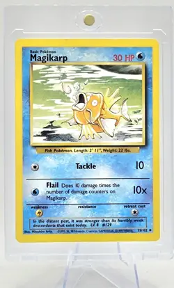 Pokemon TCG Magikarp Base Set 35/102 1995 WOTC Vintage NM - Image 3