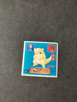 Sandshrew 1996 Japanese Amada Pokemon Sticker MP - Image 1