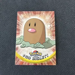 Diglett 50 Topps Black Logo TV Animation Edition Pokemon NM - Image 1