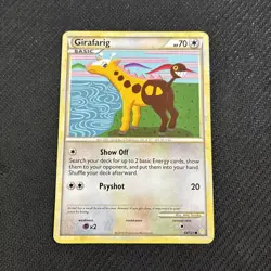Girafarig 64/123 Heart Gold Soul Silver Base Pokemon NM - Image 1