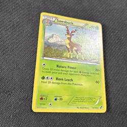 Sawsbuck 14/114 Black And White Non Holo Rare Pokemon MP - Image 2