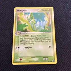 Metapod 39/112 ex Fire Red Leaf Green Pokemon NM - Image 1