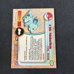Nidorina 30 Topps Black Logo TV Animation Edition Pokemon NM - Image 2