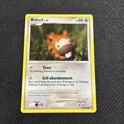 Bidoof 54/100 Stormfront Pokemon LP - Image 1