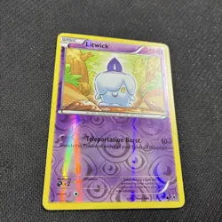 Litwick 58/101 Black White Noble Victories Reverse Holo Pokemon LP - Image 2