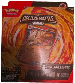 Pokemon Deluxe Battle Deck NINETALES EX Trading Card Game Sealed - Image 1
