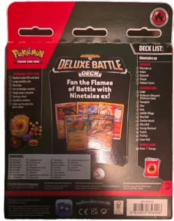 Pokemon Deluxe Battle Deck NINETALES EX Trading Card Game Sealed - Image 2