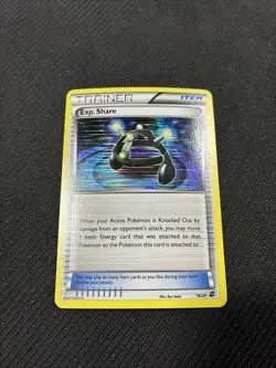 Exp. Share 18/20 Black White Dragon Vault Holo Pokemon LP - Image 1