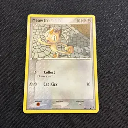 Meowth 69/112 ex Fire Red Leaf Green Pokemon LP - Image 1