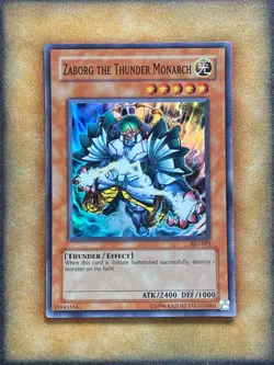 Yugioh Zaborg the Thunder Monarch AST-023 Super Rare LP - Image 1