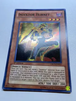 Yu-Gi-Oh! Inzektor Hornet Super Rare 1st Edition ORCS-EN017 HP - Image 1