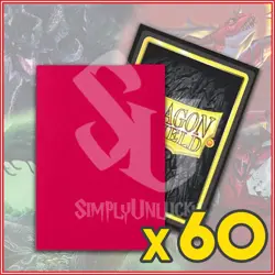 Fury 60 Dual Matte Dragon Shield Sleeves Japanese Size 🐉for Yugioh - Image 1