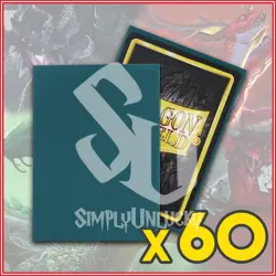 Petrol 60 Matte Dragon Shield Sleeves Japanese Size 🐉for Yugioh Vanguard - Image 1