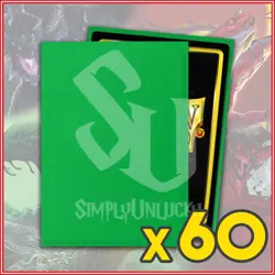 Apple Green 60 Matte Dragon Shield Sleeves Japanese Size 🐉for Yugioh Vanguard - Image 1