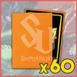 Orange 60 Matte Dragon Shield Sleeves Japanese Size 🐉for Yugioh - Image 1
