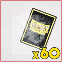 Clear 60 Matte Dragon Shield Outer Sleeves Japanese Size 🐉for Yugioh Vanguard - Image 1
