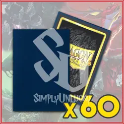 Midnight Blue 60 Matte Dragon Shield Sleeves Japanese Size 🐉for Yugioh Vanguard - Image 1