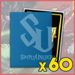 Cobalt & SIlver 60 Dual Matte Dragon Shield Sleeves Japanese Size 🐉for Yugioh - Image 1