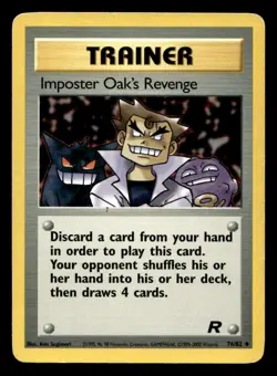 Pokemon Card Team Rocket Imposter Oak's Revenge 76/82 Uncommon Gengar - Image 1