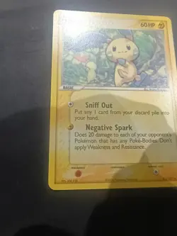 Pokemon TCG EX Deoxys Minun Card 41/107 Lp+/Nm- Condition - Image 4