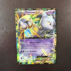 Mewtwo EX XY183 Black Star Promo Holo Pokemon TCG Card- LP - Image 1