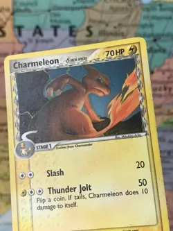 SHIPS SAME DAY Pokemon Card Charmeleon 30/100 Delta Species Lightning Type 2006 - Image 3