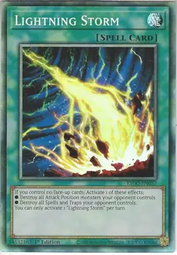 COLLECTORS RARE CARD - KICO-EN057 Lightning Storm 1st Edition - Image 1